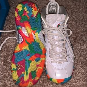 Foamposite “fruity pebbles” no box 5Y